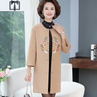 SUNTEK春款外套父母喜婆婆结婚宴礼服妈妈春秋本命年毛衣服中年女装洋气毛衣