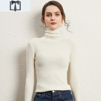 SUNTEK秋冬衫高领红色毛衣女网红紧身堆堆领打底衫修身毛针织衫毛衣