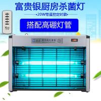 小而美紫外线消毒灯吊挂壁式可遥控uv灯家用食堂餐厅厨房20W