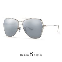 海伦凯勒太阳镜女防紫外线偏光镜墨镜女显瘦大框眼镜H8618