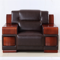 畅天行商务大款办公接待皮沙发单人位CTX-SF07