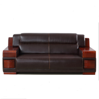 畅天行商务大款办公接待皮沙发三人位CTX-SF08