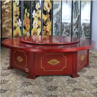 畅天行现代中式圆餐桌带转盘