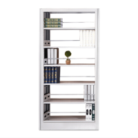 畅天行钢制双面资料架图书馆书架单列可组合CTX-SJ01