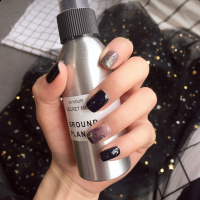 黑星月 收藏送果冻胶24粒+胶水+砂条清洁片 穿戴美甲指甲贴甲片成品 美甲贴片假指甲 可拆卸 美甲贴ins指甲贴