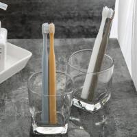 无印软毛牙刷-2只装 无印良品牙刷超细软毛牙刷小刷头家庭装情侣清洁按摩牙龈muji牙刷