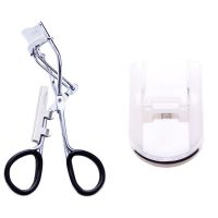 指环睫毛夹+迷你睫毛夹白色 送胶垫 眼睫毛夹子卷翘器 局部迷你睫毛卷翘器套装持久定型初学者