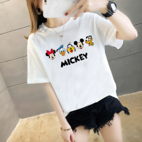 【特价新品，五折优惠】白色t恤女短袖印花2020年新款夏季韩版宽松百搭超火cec半袖上衣ins潮