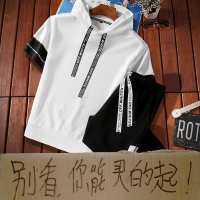 奥朗奴(AOLANGNU)短袖T恤男士卫衣运动套装夏天一套衣服韩版潮流帅气休闲装两件套
