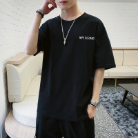 奥朗奴(AOLANGNU)男装训练圆领套头短袖T恤