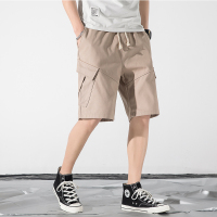 2020夏新品工装休闲短裤多口袋宽松五分裤中裤子男款