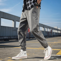 奥朗奴(AOLANGNU)2020夏季新品休闲裤男ins束脚抽绳宽松运动工装裤子