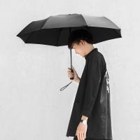净也小米自动折叠伞雨伞短柄晴雨两用防雨防晒太阳伞大黑色
