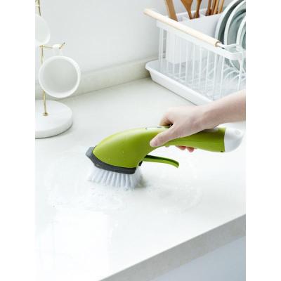 净也刷锅神器厨房清洁刷锅刷子洗碗海绵自动加液装洗洁精的长柄洗锅刷
