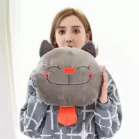 净也卡通造型USB无水充电热水袋女暖手宝暖宝暖水袋石墨烯加热暖手捂
