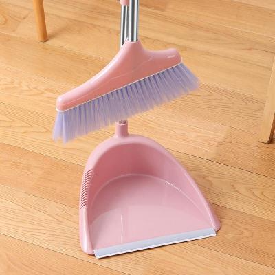 净也家用扫帚簸箕套装地板清洁大扫除软毛扫地带刮齿不粘头发撮箕笤帚