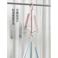 净也创意防风晒鞋架 家用多功能挂鞋子的晾鞋架双挂钩阳台晾鞋架晾晒