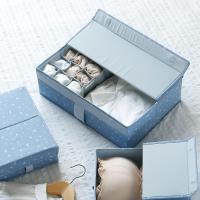 净也物鸣内裤袜子收纳盒分格家用内衣收纳布艺整理箱文胸收纳神器