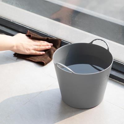 净也YAMADA日本进口收纳桶家用浴室手提洗衣水桶野餐垃圾桶多功能桶子