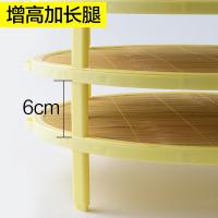 净也天然竹面盖帘可摞放多层饺子帘面食帘水饺带加高腿托盘家用放