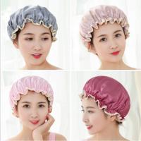 净也浴帽防水成人女款淋浴洗澡沐浴帽双层浴冒头套沐浴发套发帽浴帽女