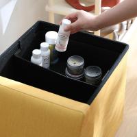 净也霜山折叠收纳箱可坐凳换鞋凳置物凳沙发搁脚凳收纳凳子储物凳可坐