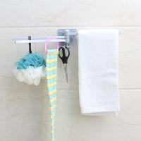 净也免打孔毛巾杆浴室置物架卫生间厨房浴巾毛巾挂架旋转挂杆挂毛巾架