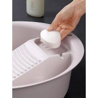 净也洗衣盆自带搓衣板的搓衣盆 塑料大号加厚成人婴儿洗衣服盆子家用