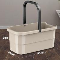 净也益伟大号清洁水桶 塑料拖地桶长方形储水桶家用胶棉拖把清洗桶