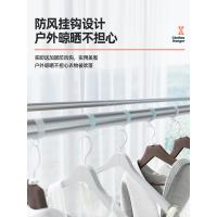 净也晾衣架落地折叠室内凉衣卧室家用不锈钢伸缩晒衣杆阳台晒被子神器