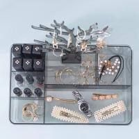 净也桌面化妆品收纳盒耳环项链整理盒饰品展示架首饰口红置物架首饰盒