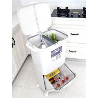 净也垃圾桶家用垃圾分类垃圾筒双层干湿分离垃圾收纳桶脚踏厨余圾垃桶