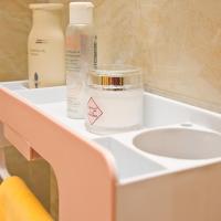 净也免打孔卫浴多功能浴室置物架卫生间壁挂式吹风机架厕所收纳储物架