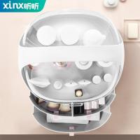 净也网红化妆品收纳盒抖音同款桌面防尘家用口红大梳妆台护肤品置物架