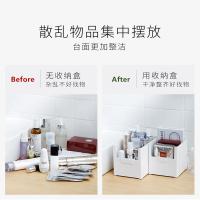 净也Like-it日本进口桌面化妆品收纳盒护肤品洗面奶面膜塑料整理盒