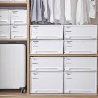 净也日本天马株式会社ins风抽屉式收纳箱塑料收纳盒整理箱衣柜储物箱