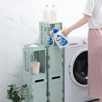 净也浴室置物架免打孔壁挂落地洗衣机卫生间防水边柜厕所洗手台收纳架