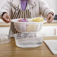 净也洗菜盆沥水篮水果盆水果盘客厅家用创意菜篮厨房用品工具神器百货