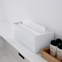 净也日本ideaco天然石纸巾盒北欧客厅纸巾收纳盒创意擦手纸抽纸盒