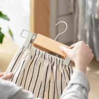 净也懒角落 儿童裤架裤夹家用裤挂裤裙架带夹子多功能挂裤子衣架