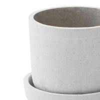 净也懒角落 水泥花盆创意简约客厅室内阳台绿植多肉花盆带托盘