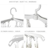 净也防风袜子晾衣架多夹头阳台家用塑料晒衣架多功能旋转防挂钩