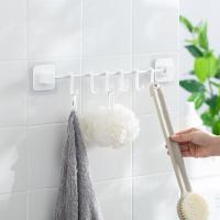 净也厨房挂架挂钩挂杆免打孔置物架壁挂式筷子勺子铲子锅铲厨具收纳架