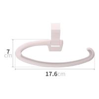 净也AISEN厨房毛巾架免打孔卫生间浴室浴巾架挂钩塑料置物架子单杠