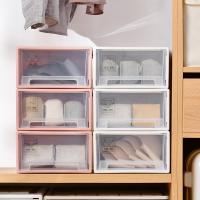 净也衣柜内衣收纳盒抽屉式家用内裤收纳神器文胸袜子整理箱分格三合一