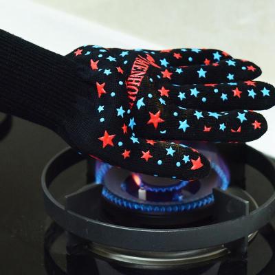 净也耐高温加厚防烫500℃手套烧烤手套微波炉烤箱厨房BBQ防烫隔热手套