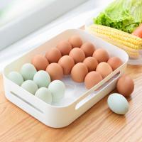 净也家用24格鸡蛋盒冰箱用收纳盒厨房食品保鲜储物盒蛋架托装鸡蛋神器