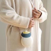 净也霜山硅胶注水热水袋随身肩背可爱毛绒女暖水袋小号暖手宝可拆洗