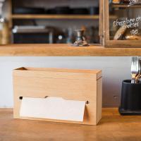 净也日本ideaco厨房纸巾盒客厅创意带托盘收纳调料擦手纸抽纸盒
