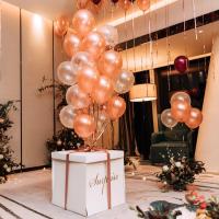 净也ins网红气球串透明亮片气球 生日派对宝宝周岁宴会飘空装饰用品